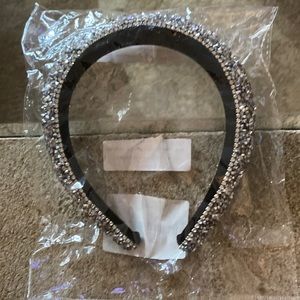 Rhinestone Headband Silver Women’s